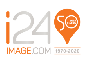 50th logo on white i24 Solutions de gestion d'appels 50e