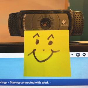 Webcam happy face