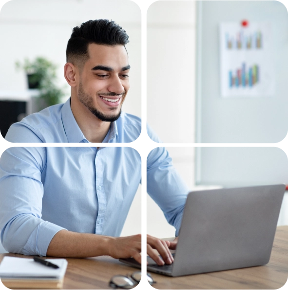 Professional virtual receptionist assisting businesses with inbound call management.